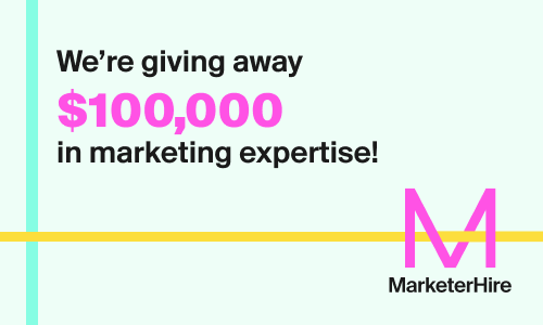 MarketerHire is giving away $100,000 in marketing expertise.