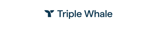 Triple Whale logo - the words Triple Whale and a whale tale
